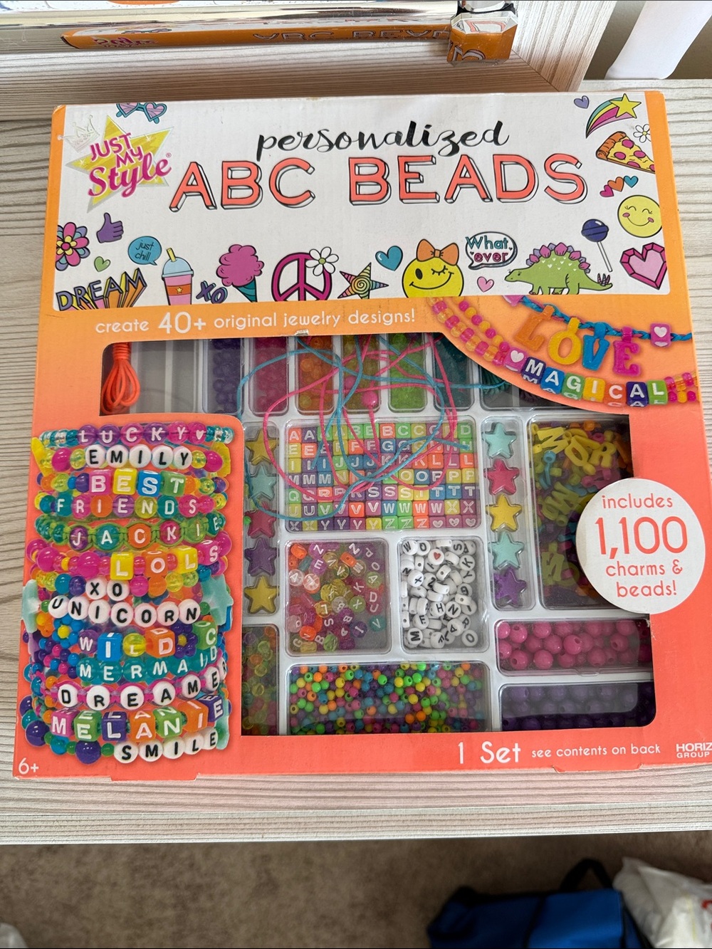 Personalized ABC Beads Jewelry Kit - Multicolor